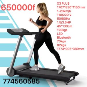 TAPIS DE COURSE ÉLECTRIQUE X3 PLUS – Le haut de gamme pour vos entraînements à domicile !